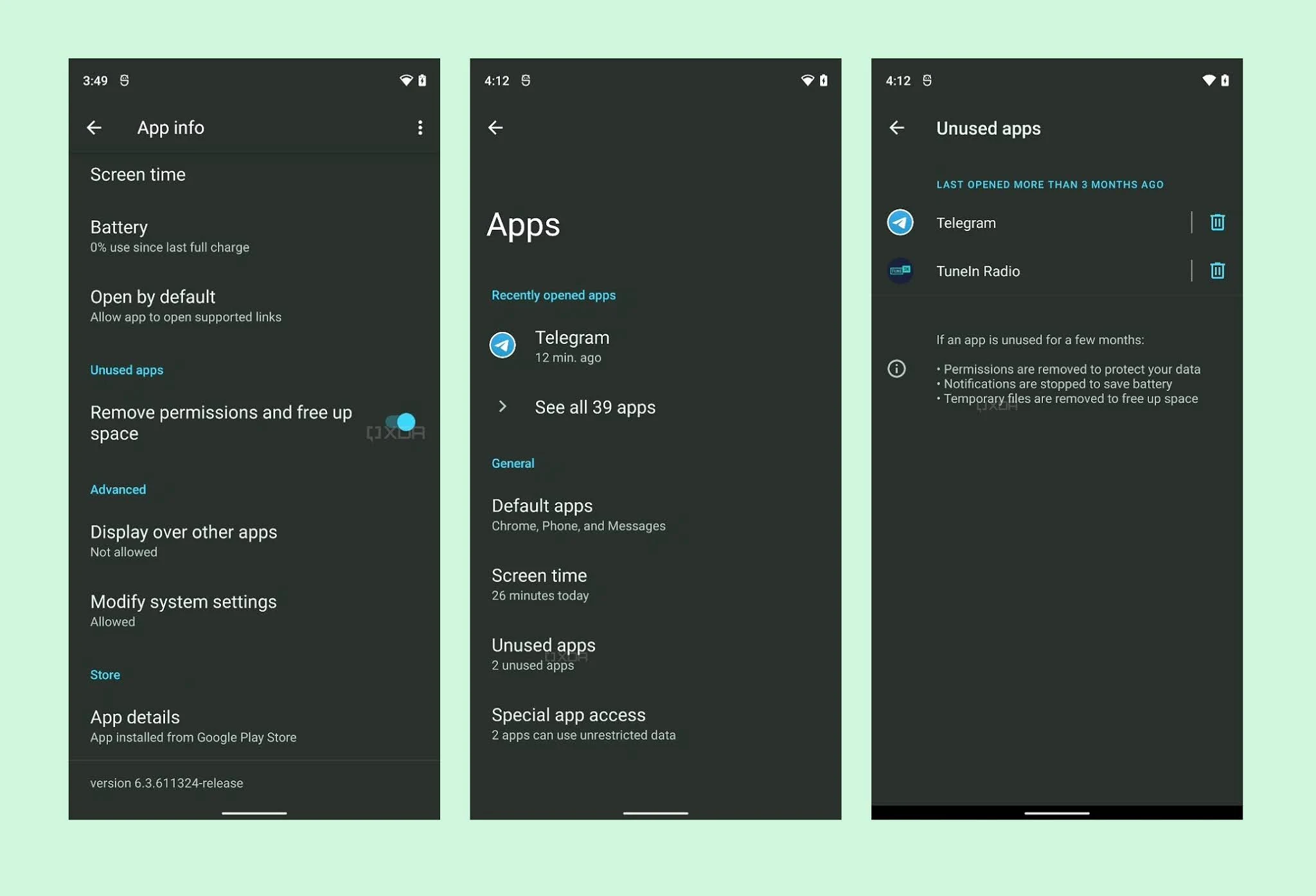 To save storage, Android 12 will hibernate all the unused apps