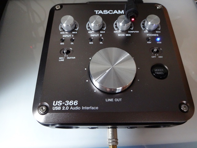 TASCAM US-366 オーディオインターフェース - 器材