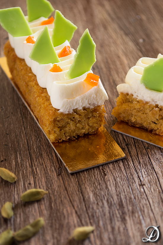 Cake de Zanahoria y Coco con Ganache de Cardamomo