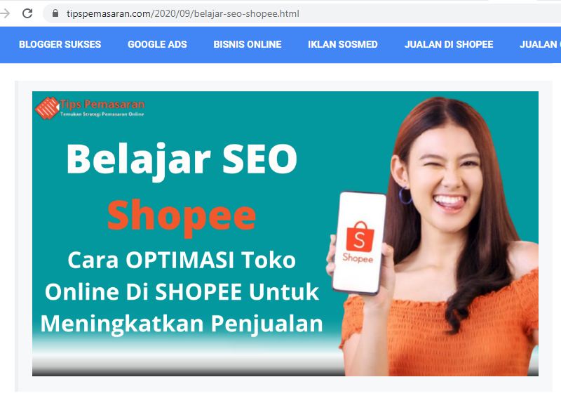 cara belajar seo shopee