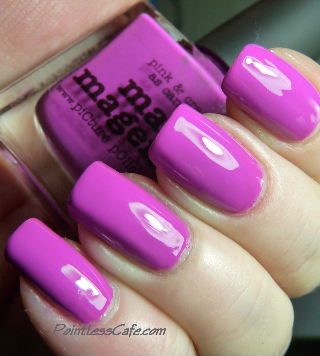 piCture pOlish Mad Magenta with Nail Art | Pointless Cafe