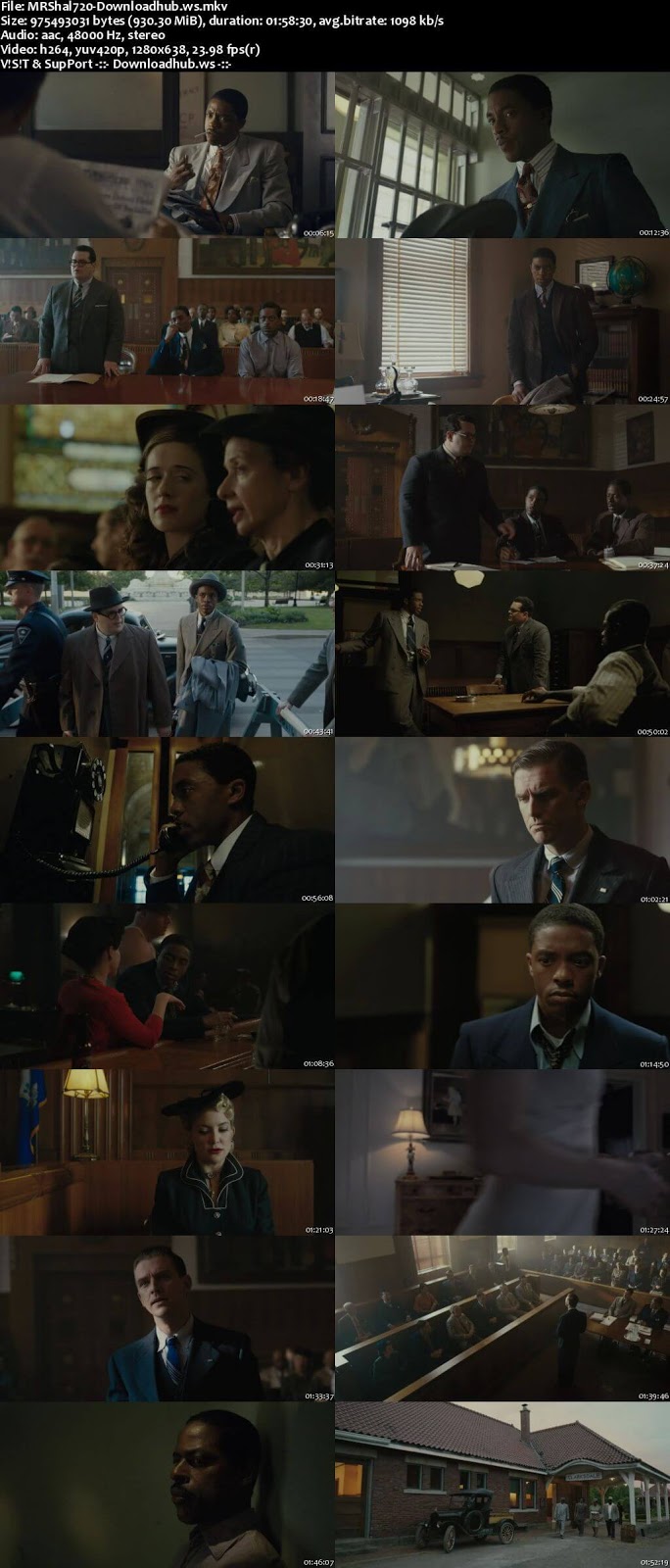 Marshall 2017 English 720p Web-DL 900MB