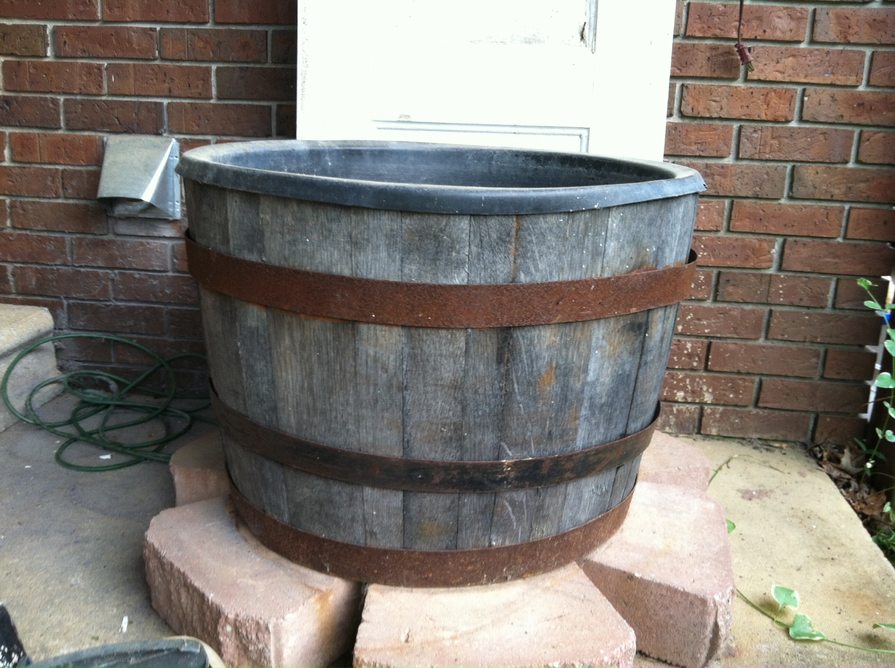 Creating Love And Joy Half Barrel Pond