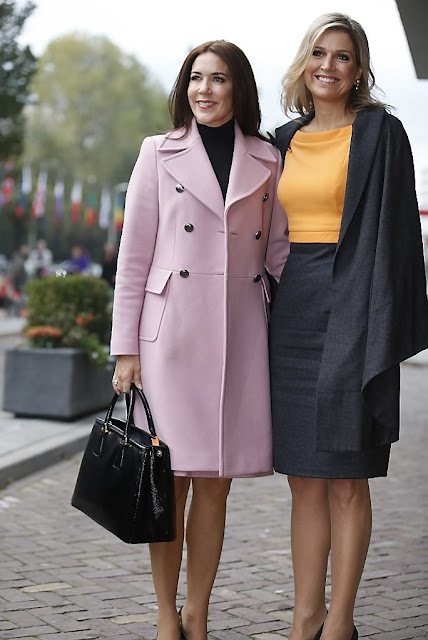 Queen Maxima and Crown Princess Mary visit the Hague