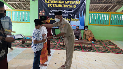 Peringati Tahun Baru Islam 1443 H, UPZ Kecamatan Kemiri Adakan Santunan Anak Yatim