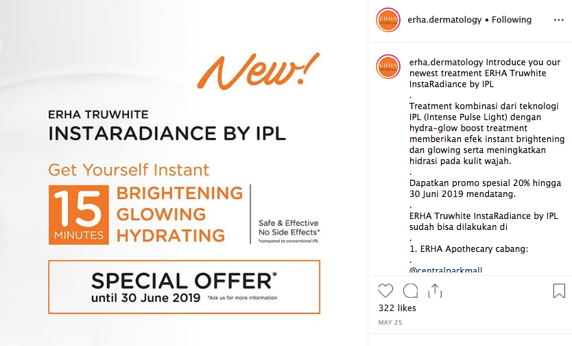 Bye Bye Kulit Kusam Dalam Sekejap Dengan Treatment Erha Truwhite Instaradiance By Ipl