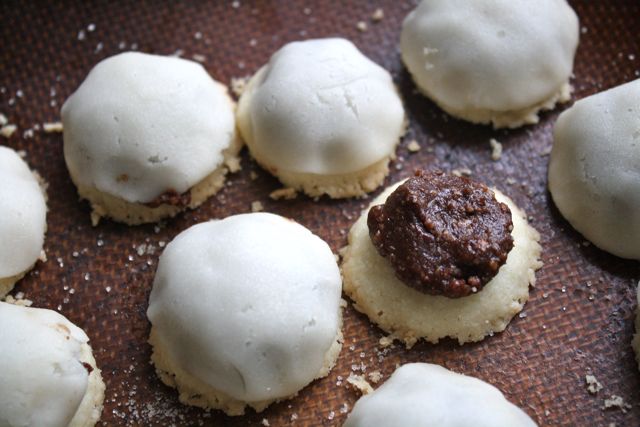 Dollop of Cream: nougat marzipan cookies