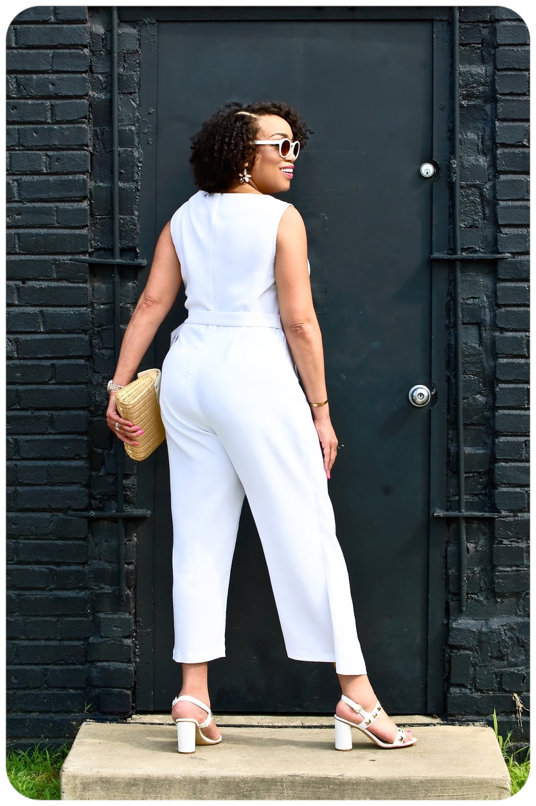 McCall's 7953 - White Crepe Wrap Jumpsuit - Erica Bunker DIY Style!
