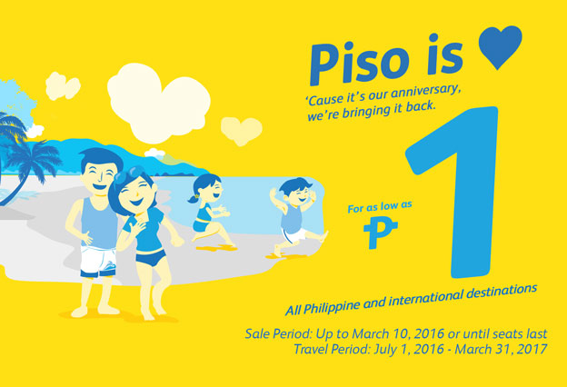Cebu Pacific Anniversary Promo Piso Fare 2016 Cebu Pacific Anniversary Promo Piso Fare 2016