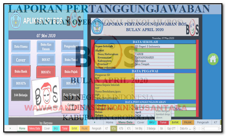Aplikasi Spj Bos Reguler Revisi 2020 Wawasan Pendidikan Nusantara