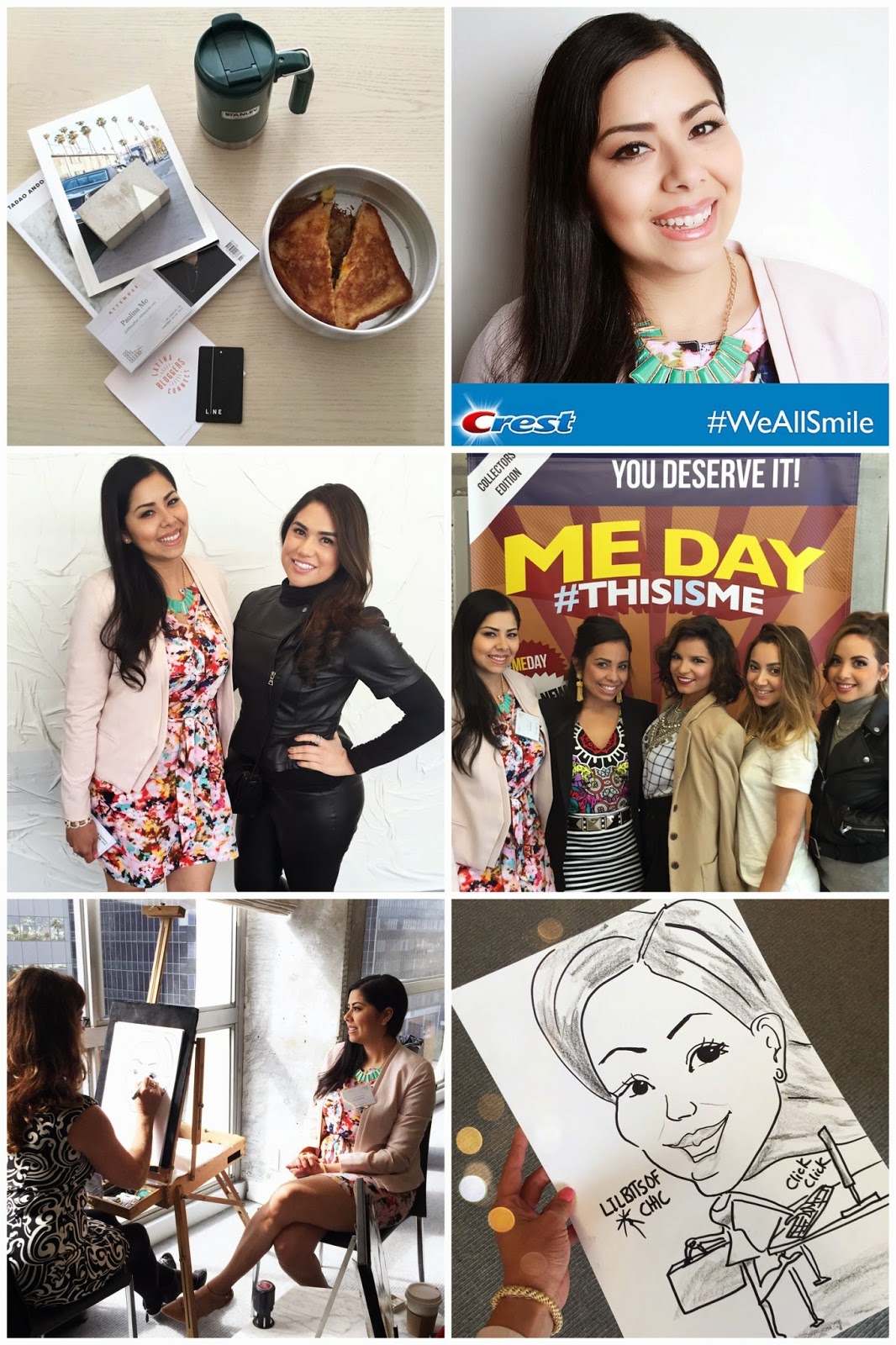 Latina Bloggers Conference, LINE hotel breakfast, room service at LINE hoel, #WeAllSmile, Caricature of a fashion blogger