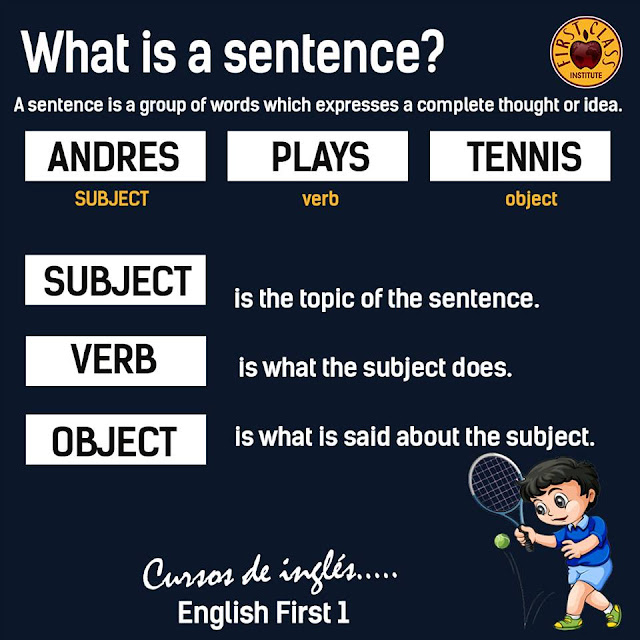 Curso de ingles Qué es una sentencia