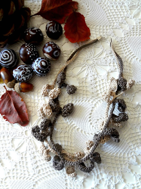 Leafy Crochet Jewelry - a small peek