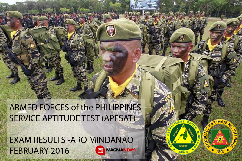 afpsat-results-release-feb-2016-aro-mindanao-exam-news-reviewer-military-career