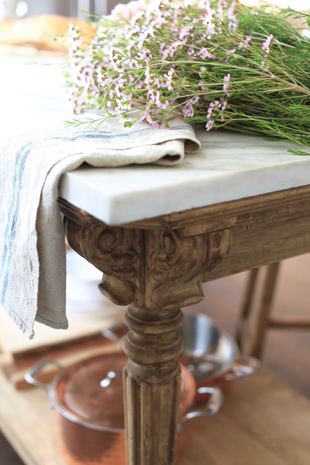A Charming Vintage Inspired Kitchen Island French Country Cottage