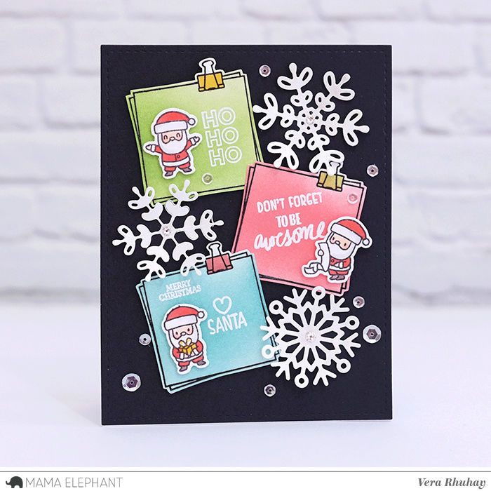 mama elephant | design blog: STAMP HIGHLIGHT : LITTLE SANTA AGENDA