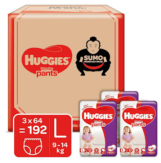 Huggies Pants Diapers Large Size ( L) 192 Count.