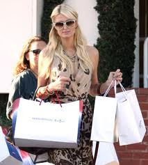 Paris Hilton shopping