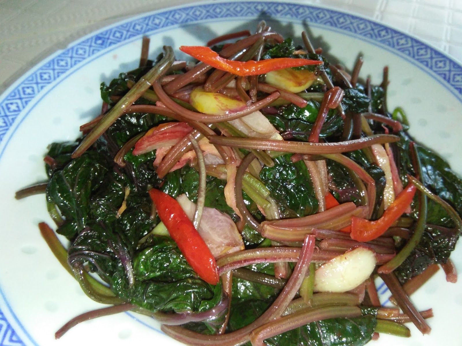 Cooking Pleasure EZ STIR FRY PURPLE SWEET POTATO LEAVES