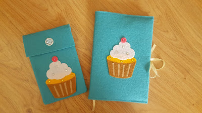 Cupcakes notebook and pencil cover set Cupcakes notebook and pencil cover set