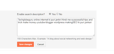 Search Description Blogger Ki Har Post Me Enable Kaise Kare Search Description Blogger Ki Har Post Me Enable Kaise Kare