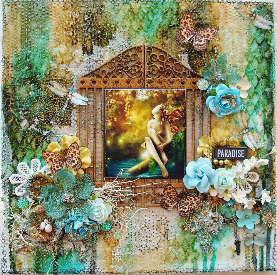 Reneabouquets: Mixed Media Canvas *Paradise*