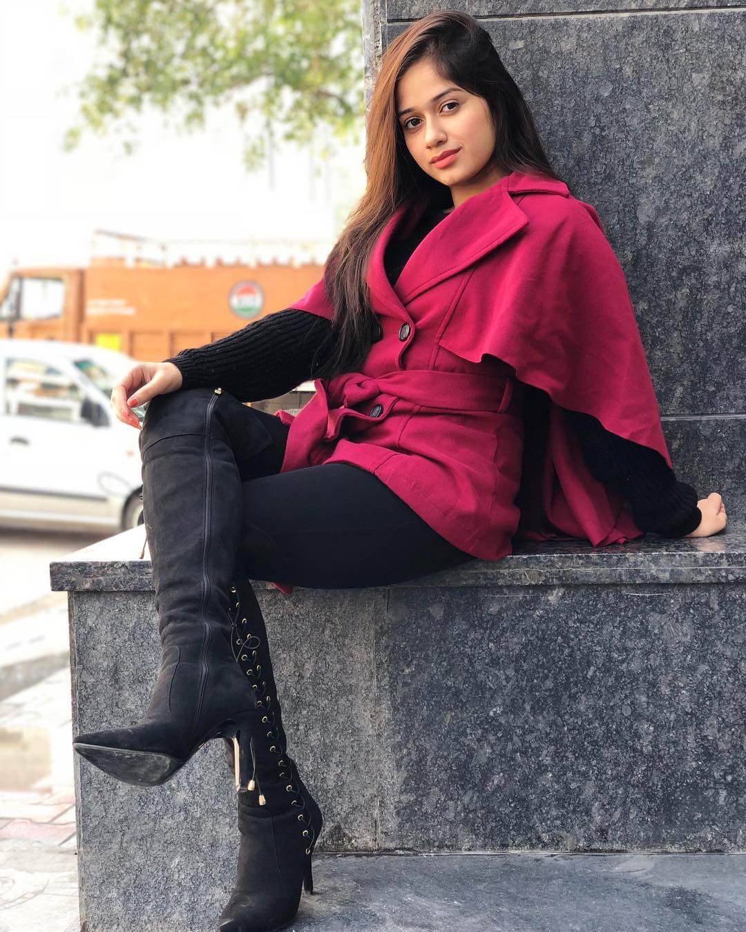 Jannat Zubair In Red Dress