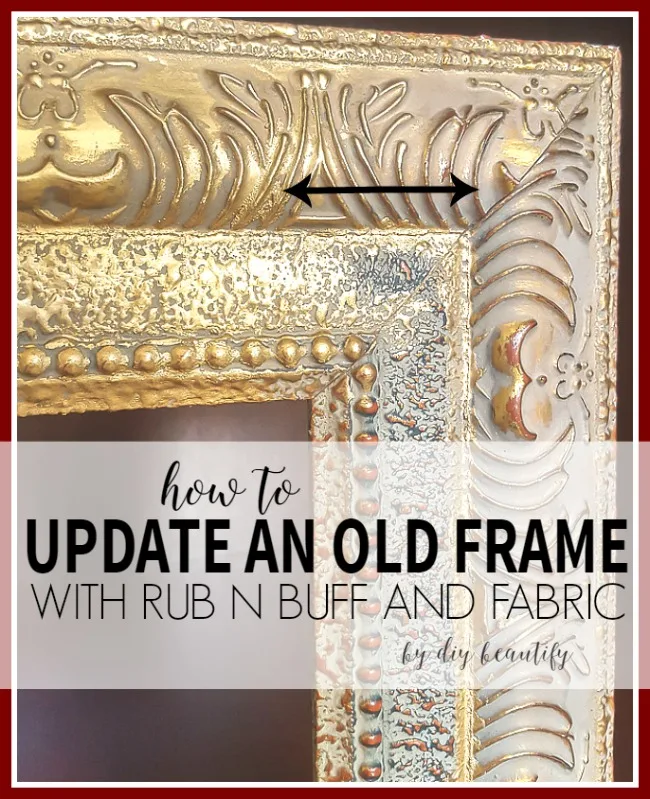 DIY Antique Gold Mirror Using Rub 'n Buff 