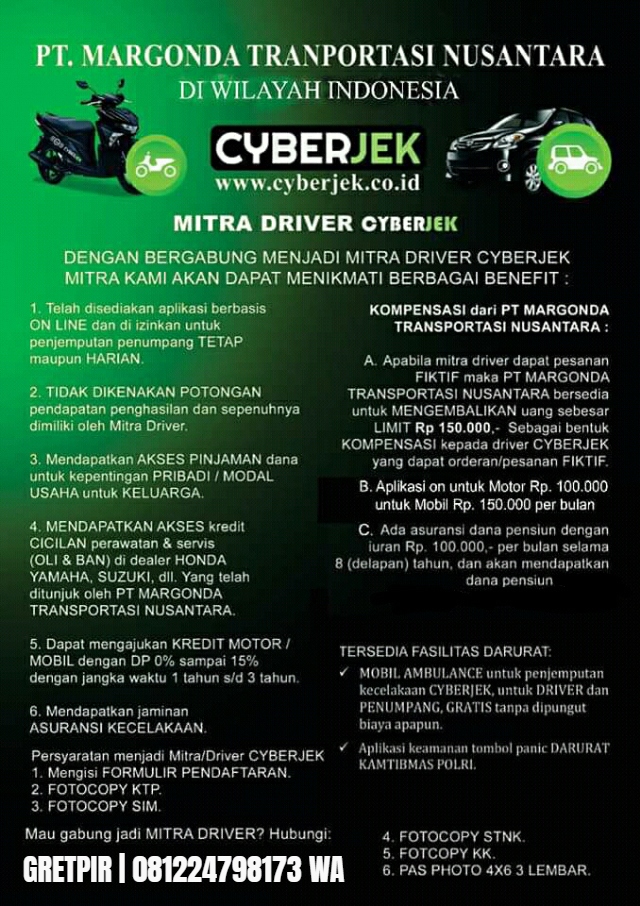 Pendaftaran Cyberjek Bandung