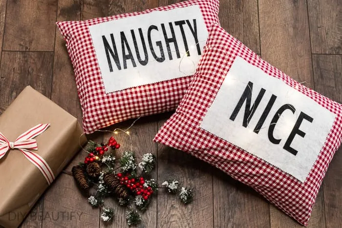no sew Christmas pillow designs