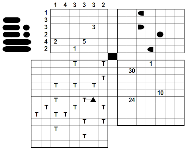 Logical Puzzles: Four Squares