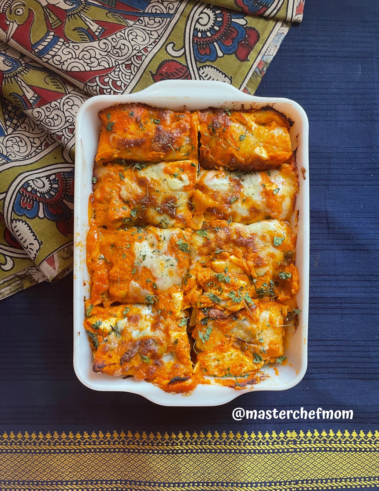 MASTERCHEFMOM Paneer Enchiladas Cottage Cheese Enchiladas Recipe Masterchefmom Fusion Recipe