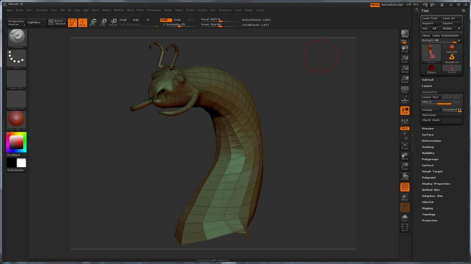 Bryan's 3D Art: Proof of my Retop