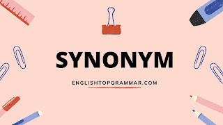 Synonym bahasa inggris