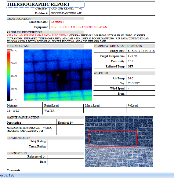 Infrared Thermography Services Contoh Report 1
