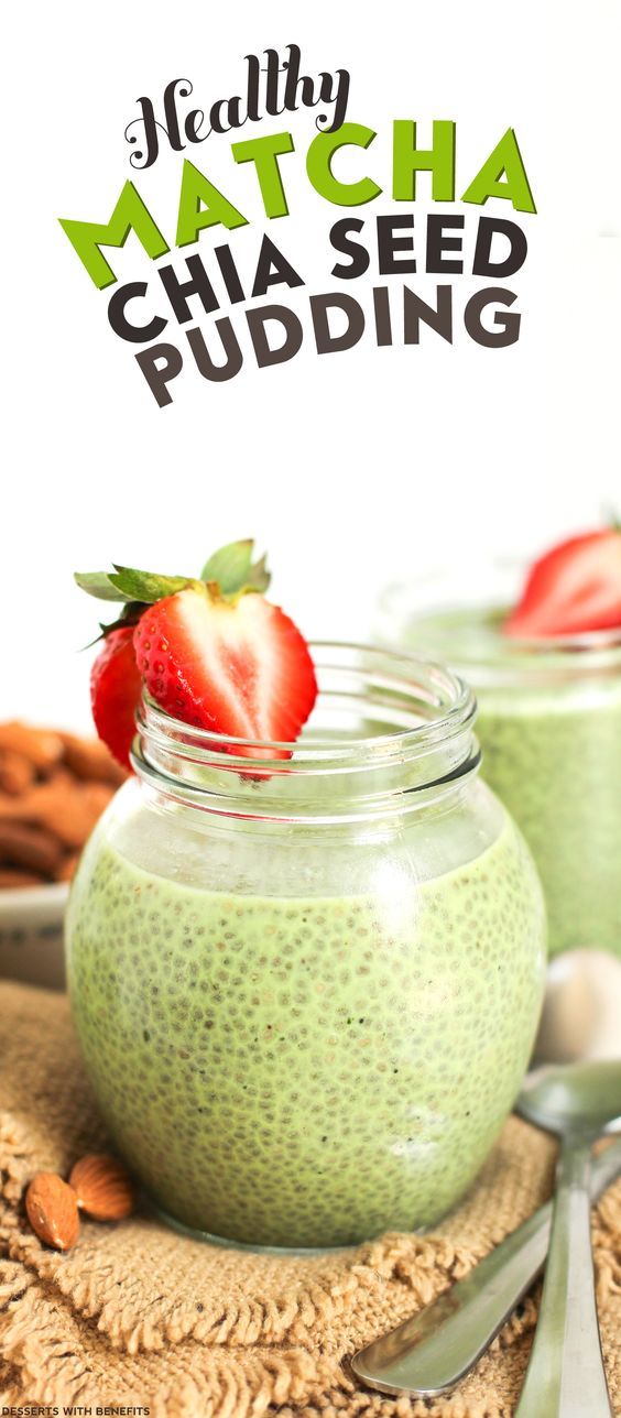 HEALTHY MATCHA GREEN TEA CHIA SEED PUDDING Eating For Living