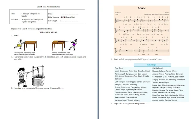 Soal Harian Kelas 4 SD/MI: Tema 7