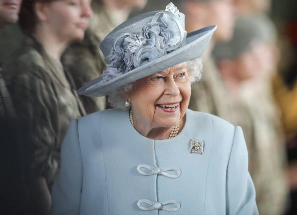 Queen Elizabeth II visited Royal Scots Dragoon Guards. The Queen met with Scots Dragoon Guards soldiers, their families and veterans