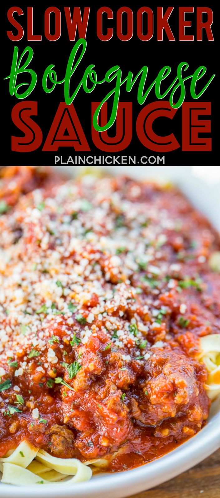 Slow Cooker Bolognese Plain Chicken®