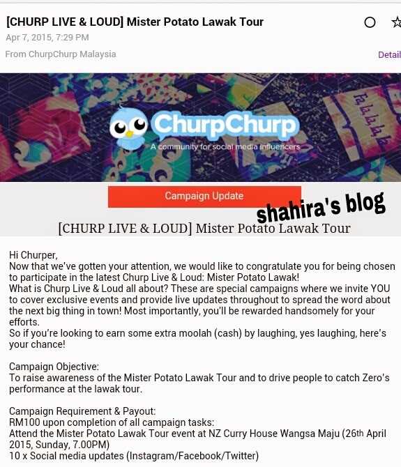 Events invitation dari Churp Churp