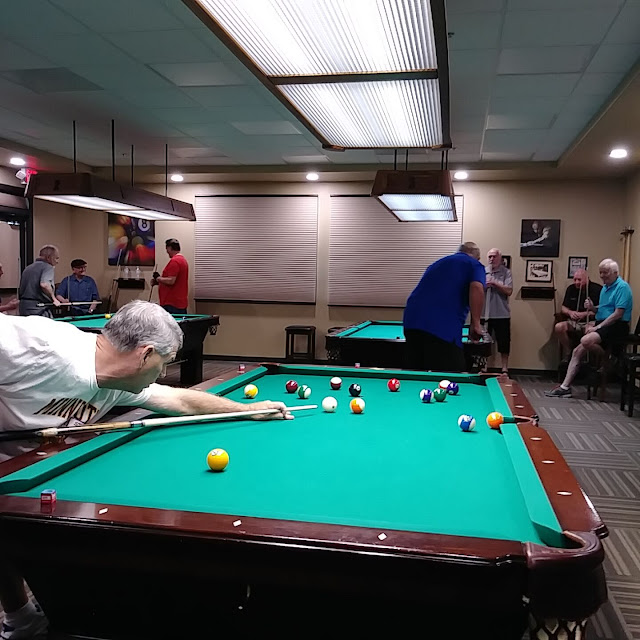 Pool Players of The Brooke vs Iron Oaks Breakers Pool League from Sun Lakes