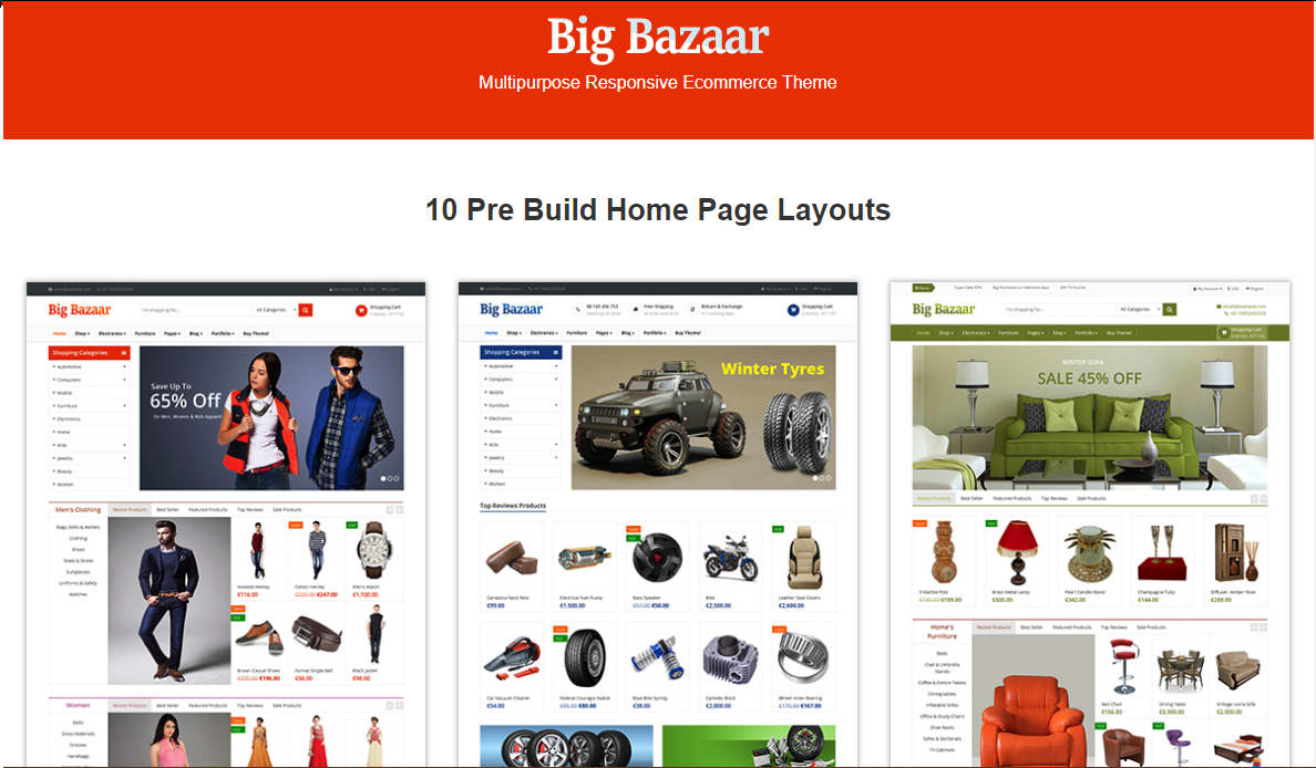 BigBazaar - Most Popular WordPress Themes