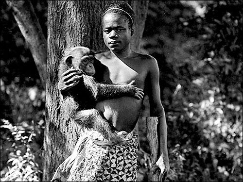 Human zoos existed 16 Depressing Photos That Will Destroy Your Faith In Humanity - Ota Benga, a Congolese pygmy was displayed at the Bronx Zoo in New York City in 1906, and was forced to carry around orangutans and other apes while he was exhibited alongside