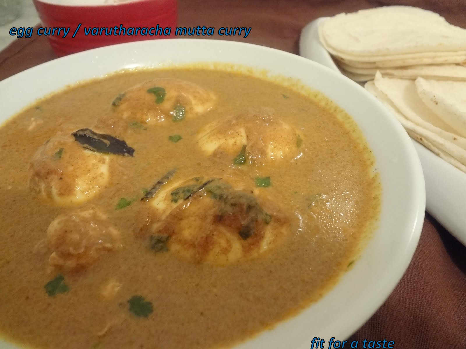EGG CURRY / VARUTHARACHA MUTTA CURRY