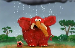 Elmo the Mouse and Elmo the Elephant sing Singing in the Shower. Sesame Street Elmo's World Bath Time Tickle Me Land