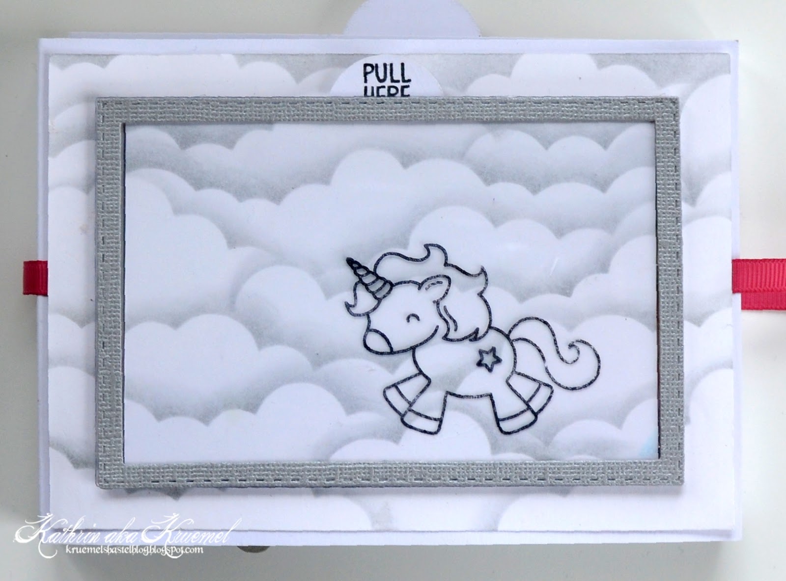 Kruemels Bastel-Blog: Geburtstagskarte mit Einhorn