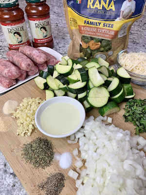 Ingredients for Tortellini with Sausage and Zucchini Ingredients for Tortellini with Sausage and Zucchini