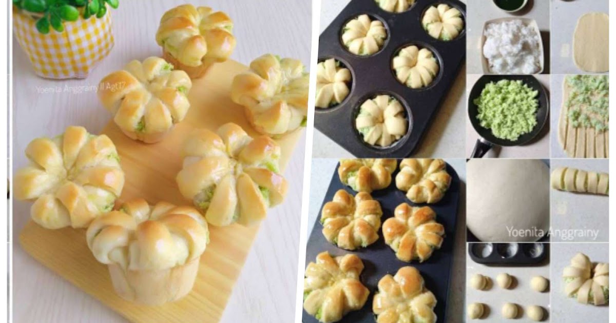 Resep Roti Manis Isi Kelapa Pandan Dengan Bentuk Lucu