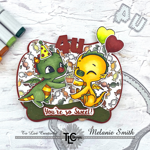 Melanie Stamps TLC Designs Interactive Card See You In The Center