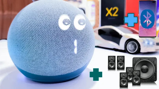 Connect any Speaker to Echo Dot 4th Generation & Connect Echo Dot to Bluetooth Connect any Speaker to Echo Dot 4th Generation (Alexa) & Connect Alexa to Bluetooth